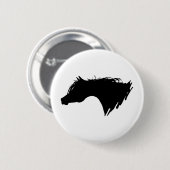 Badge Rond 5 Cm Cheval arabe (Devant & derrière)