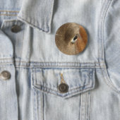 Badge Rond 5 Cm Cheval bleu (En situation)