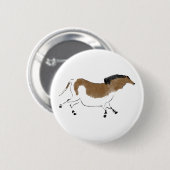 Badge Rond 5 Cm Cheval chinois (Devant & derrière)