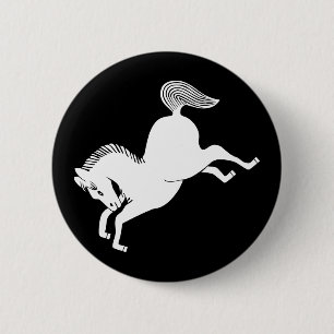 Badge Rond 5 Cm Cheval de course