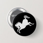 Badge Rond 5 Cm Cheval de course (Devant & derrière)