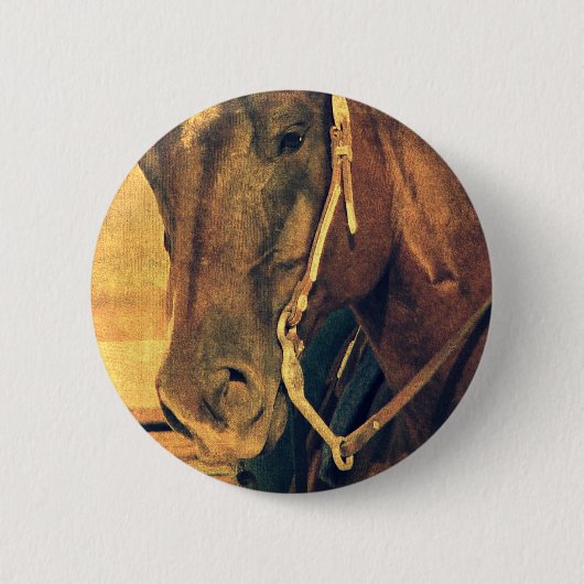Badge Rond 5 Cm Cheval de l'Ouest (Devant)