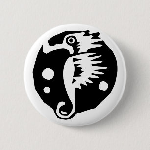 Badge Rond 5 Cm Cheval de mer