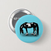 Badge Rond 5 Cm Cheval de patineur (Devant & derrière)