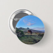 Badge Rond 5 Cm Cheval de pénis Dartmoor sauvage (Devant & derrière)