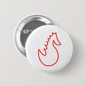 Badge Rond 5 Cm Cheval de recherche adorable (Devant & derrière)