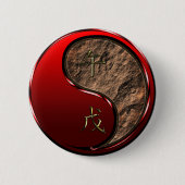 Badge Rond 5 Cm Cheval de Terre (Devant)