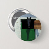 Badge Rond 5 Cm Cheval déposé avec porte française (Devant & derrière)