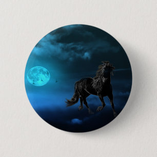Badge Rond 5 Cm Cheval d'imaginaire
