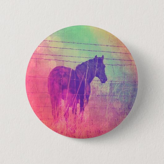 Badge Rond 5 Cm Cheval Dreams (Devant)