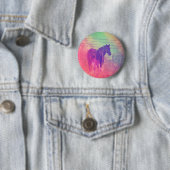 Badge Rond 5 Cm Cheval Dreams (En situation)