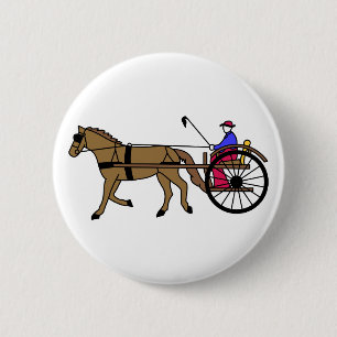Badge Rond 5 Cm Cheval et boguet
