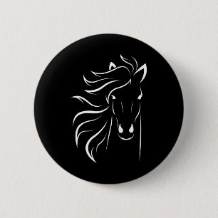 Badge Rond 5 Cm Cheval Lover Cadeaux Femmes Equestre Hommes Horseb