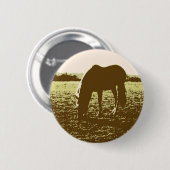 Badge Rond 5 Cm Cheval Pop Art (Devant & derrière)