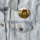 Badge Rond 5 Cm Cheval Pop Art (En situation)