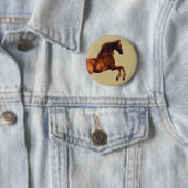 Badge Rond 5 Cm Cheval Whistlejacket par George Stubbs (En situation)