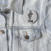 Badge Rond 5 Cm Chevalier médiéval (En situation)