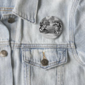 Badge Rond 5 Cm Chevalier médiéval Jousting (En situation)