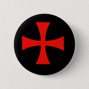 Badge Rond 5 Cm Chevaliers Templar