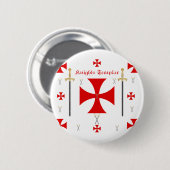 Badge Rond 5 Cm Chevaliers Templar (Devant & derrière)