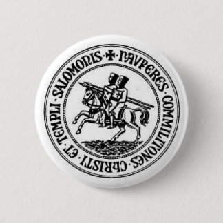 Badge Rond 5 Cm Chevaliers Templar 1