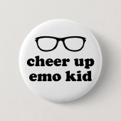 Badge Rond 5 Cm Chevaucher Emo Kid | Lunettes de haute qualité amu (Devant)