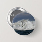 Badge Rond 5 Cm Chevaux de Imaginaire : Mer (Devant & derrière)