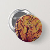 Badge Rond 5 Cm Chevaux d'or (Devant & derrière)