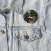 Badge Rond 5 Cm Chevaux sauvages 2 de mustang (En situation)
