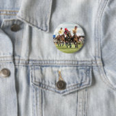 BADGE ROND 5 CM CHEVAUX SPORTIFS (En situation)