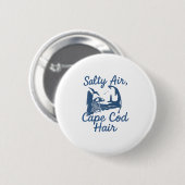 Badge Rond 5 Cm Cheveux de Cape Cod (Devant & derrière)
