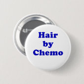 Badge Rond 5 Cm Cheveux par chimio (Devant & derrière)