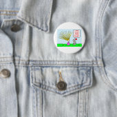 Badge Rond 5 Cm cheveux punks de rapunzel (En situation)