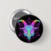 Badge Rond 5 Cm Chèvre (Devant & derrière)
