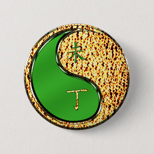 Badge Rond 5 Cm Chèvre de feu