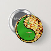 Badge Rond 5 Cm Chèvre de feu (Devant & derrière)