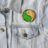 Badge Rond 5 Cm Chèvre de feu (En situation)