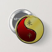 Badge Rond 5 Cm Chèvre de Métal (Devant & derrière)