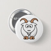 Badge Rond 5 Cm Chèvre de Saanen (Devant & derrière)