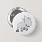 Badge Rond 5 Cm Chèvre heureuse (Devant & derrière)