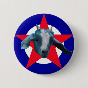 Badge Rond 5 Cm Chèvre militante