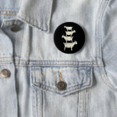 Badge Rond 5 Cm Chèvre Retro (En situation)