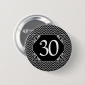 Badge Rond 5 Cm Chevron 30e anniversaire (Devant & derrière)