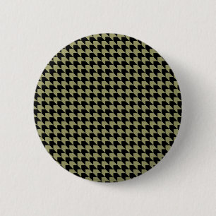 Badge Rond 5 Cm Chevron Checks Avocado et Black