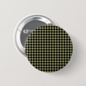 Badge Rond 5 Cm Chevron Checks Avocado et Black (Devant & derrière)