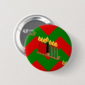 Badge Rond 5 Cm chevron kwanza (Devant & derrière)