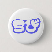 Badge Rond 5 Cm Chibi ち び japonais Nihongo Hiragana Script (Devant)