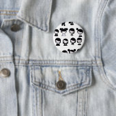 Badge Rond 5 Cm Chibi Emo Goth (En situation)