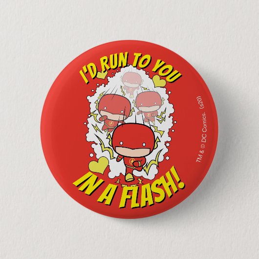 Badge Rond 5 Cm Chibi Flash - J'allais vous chercher dans Flash Va (Devant)