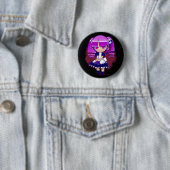 Badge Rond 5 Cm Chibi Goth (En situation)
